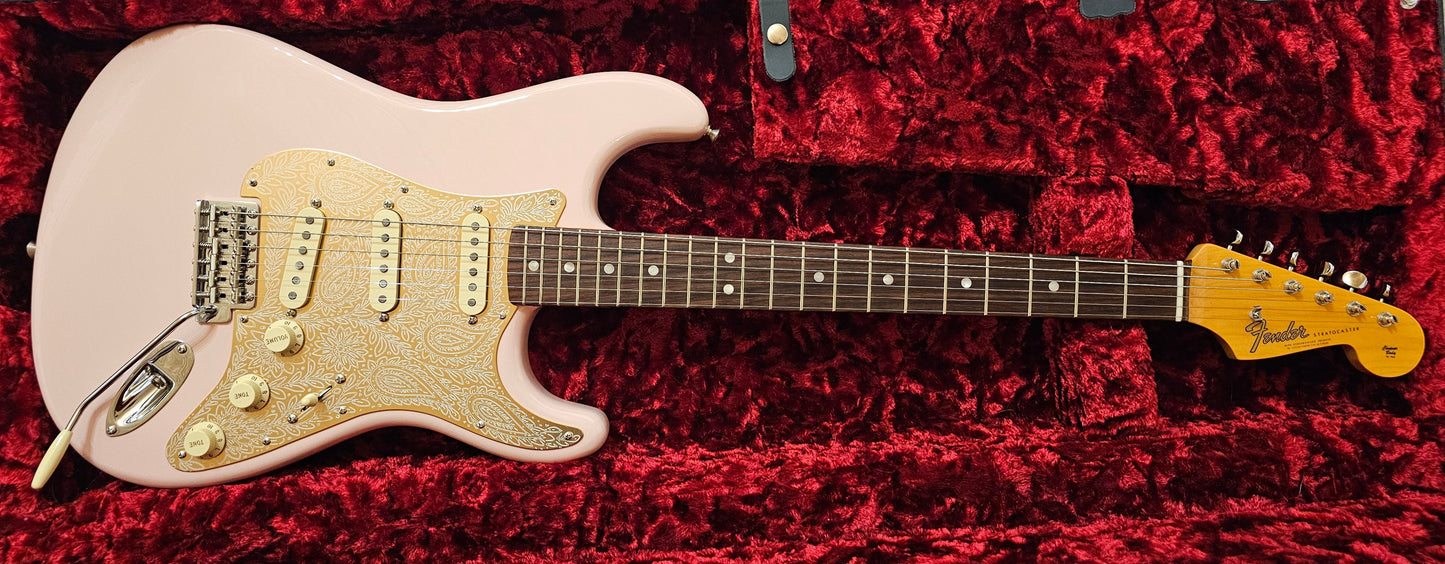 Gold Anodized Laser Engraved Aluminum Fender Strat Pickguard